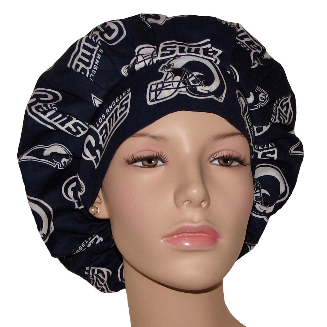 Scrub Caps Los Angeles Ramsscrubheadsrams Fabricbouffant Scrub Hat