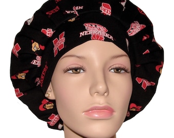 Scrub Caps University Of Nebraska Cornhuskers-ScrubHeads-Scrub Hats For Women-Nebraska Scrub Hat-Cornhuskers-Herbie Husker Scrub Hat-Big Red