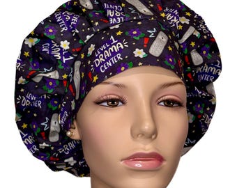 Scrub Cap Level One Drama Center-ScrubHeads-Bouffant Scrub Hat-Surgery-Surgery Drama-Operating Rooms