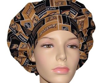 Scrub Hats - Anaheim Ducks NHL Fabric