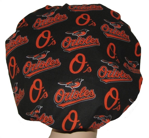 Scrub Hats Baltimore Orioles Fabric 