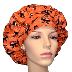 Scrub Hats Philadelphia Flyers Fabric-ScrubHeads-Bouffant Scrub Hat-Flyers Gritty Scrub Hat-Scrub Cap-Philadelphia Gritty-Hockey Scrub Hat