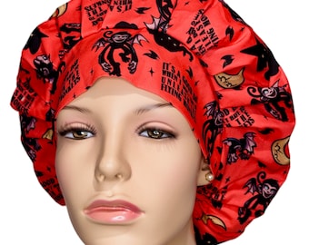 Scrub Caps Release the Flying Monkeys-ScrubHeads-Scrub Cap-Surgery Scrub Hat-Release the Monkeys Scrub Hat-Halloween Hat-Spoonflower Fabric