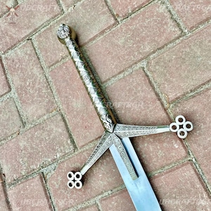Handmade Scottish Claymore Sword Stainless Steel Medieval Highland Claymore Sword Wall Decor Birthday and Groomsmen Gift, Father&#39;s gift.