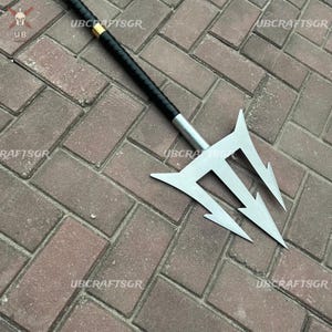 Custom Aqua man-Inspired Trident Fantasy Spear Cosplay & Collectible Perfect for Gifts, Best for father&#39;s ,Dad&#39;s , Girlfriend and boyfriend.