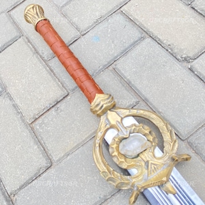 Handmade Dawnbreaker Sword Replica | Skyrim Fantasy Cosplay Prop with Glowing Blade | Collectible Gift for Him