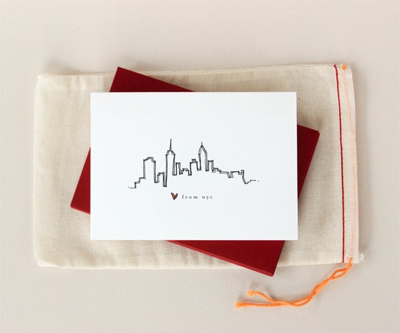 Love from New York City: Skyline Notecard Set