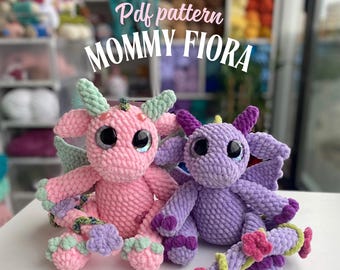 Modèle au crochet Mommy Fiora le dragon de la forêt
