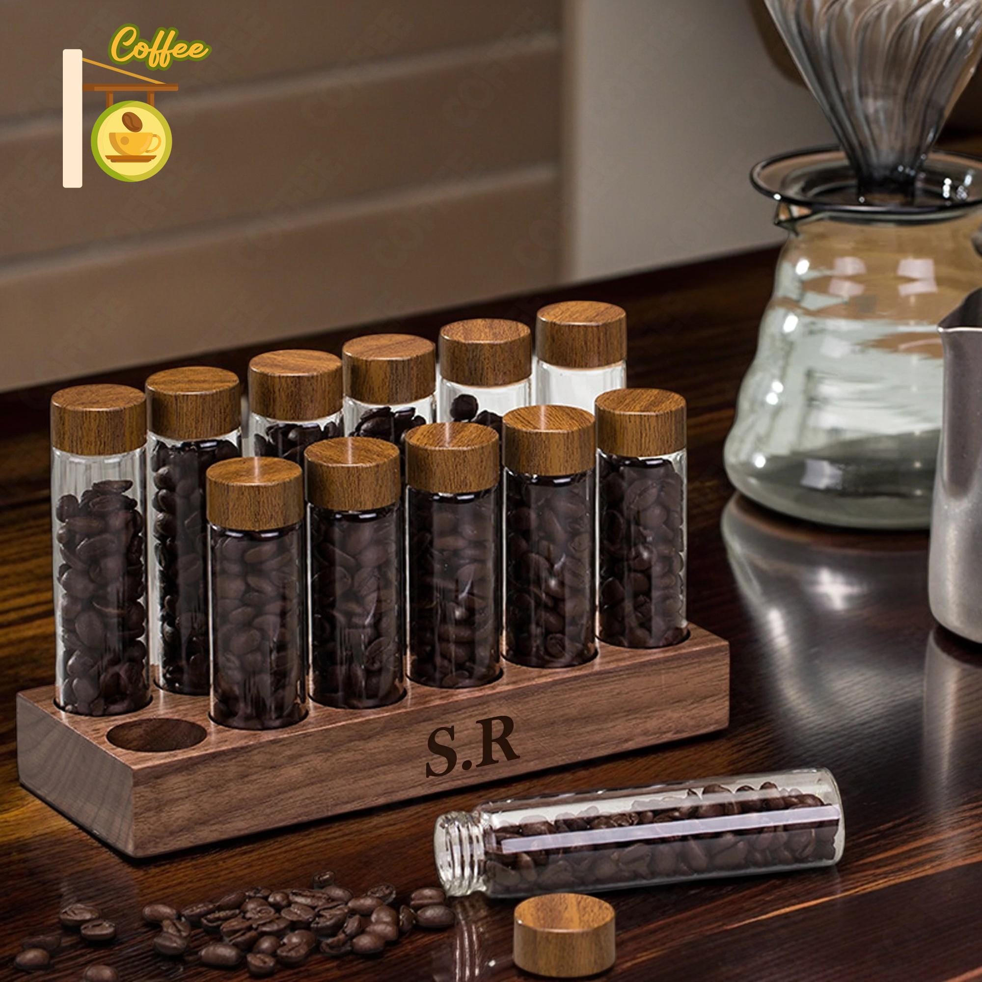 コーヒー豆入れ　ヴィンテージ　イタリア　Baludelli Coffee bean cellar - Etsy 日本