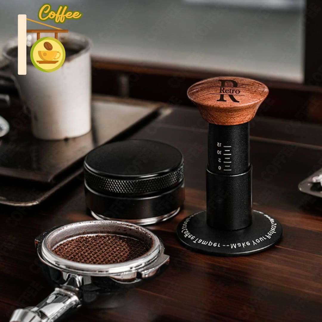 Personalised Handmade Espresso Coffee Adjustable Tamper,thread ...