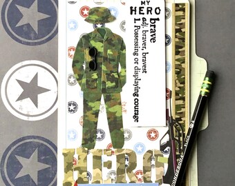 Military Card, Soldier Card, Retirement from Army, REDUCED PRICE, Hero, Thank You For Your Sacrifice, Thank You For Your Service, Army Card