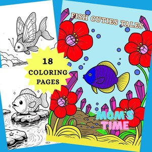 Fantasy Fish Coloring Pages | Magical Ocean Creatures | Printable Coloring Sheets for Kids and Adults
