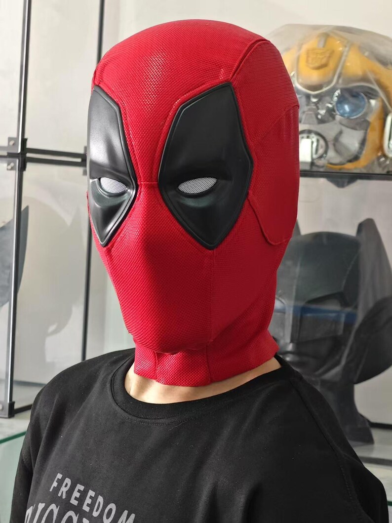 Deadpool Cosplay Mask 3D Printed Helmet, Replaceable Lenses, High ...