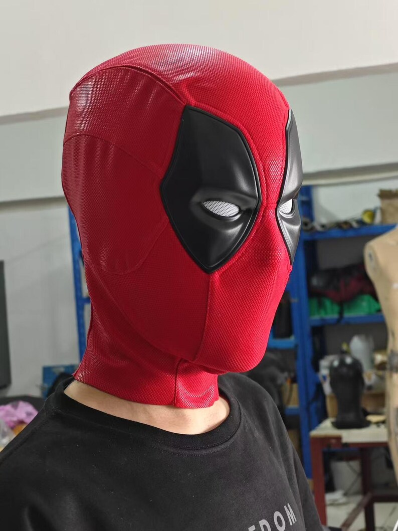 Deadpool Cosplay Mask 3D Printed Helmet, Replaceable Lenses, High ...