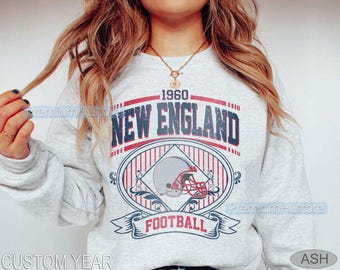 New England Football Sweatshirt Crewneck tshirt, New England football Tee, Football Fan shirt, New England football gifts, Game Day Crewneck