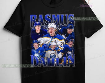 Maglietta Rasmus Dahlin, maglietta Rasmus Dahlin, maglietta Comfort Colors Rasmus Dahlin, maglietta Bootleg Rap Hockey, maglietta da hockey Sabres