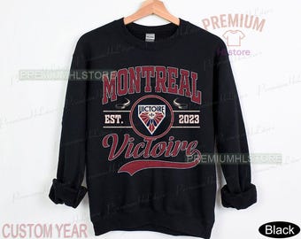 Vintage Montreal Victoire Sweatshirt, Vintage Victoire T-Shirt, Victoire Hockey Fan Shirt, Hockey Frauen Sweatshirt, Retro Victoire Pullover