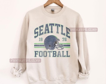 Sudadera vintage de Seattle Football, camiseta de fan de Seattle Football, camiseta retro de fútbol, camiseta con gráficos de fútbol americano