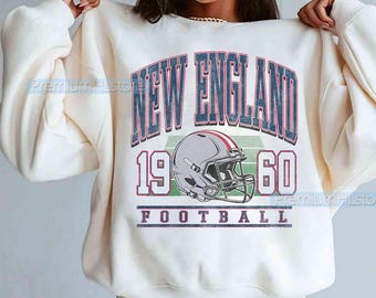 Vintage New England Football Sweatshirt, New England football shirt, Football Fan Tee, New England t-shirt, Vintage Game Day Crewneck