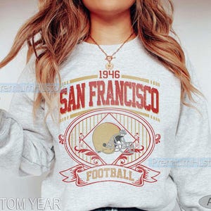 San Francisco Football Sweatshirt Crewneck tshirt, San Francisco football Tee, Football Fan shirt, San Francisco football gift, Game Day Tee