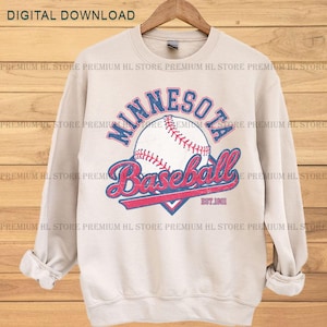 Minnesota Baseball png for tee | Vintage Minnesota baseball PNG| Baseball Fan PNG | Minnesota baseball DTF |  baseball design