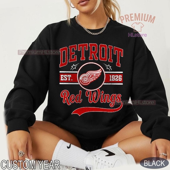 Vintage Detroit Red Wing Sweatshirt, Vintage Detroit hockey shirt, Detroit Hockey shirt, Youth sweater hockey, Detroit Sweater