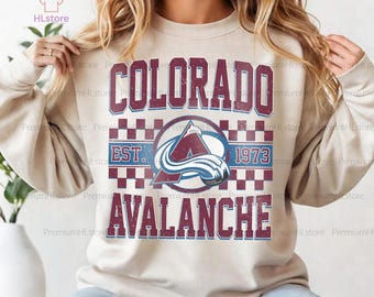Colorado Avalanche Sweatshirt, Vintage Colorado hockey youth sweatshirt, Colorado Hockey Tee, Avalanche Hockey hoodie sweater