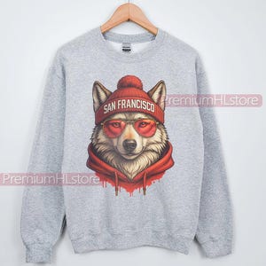 San Francisco Football Sweatshirt, San Francisco Football Fan Tee, San Francisco Mascot sweatshirt, Trendy Game Day Gift Tee