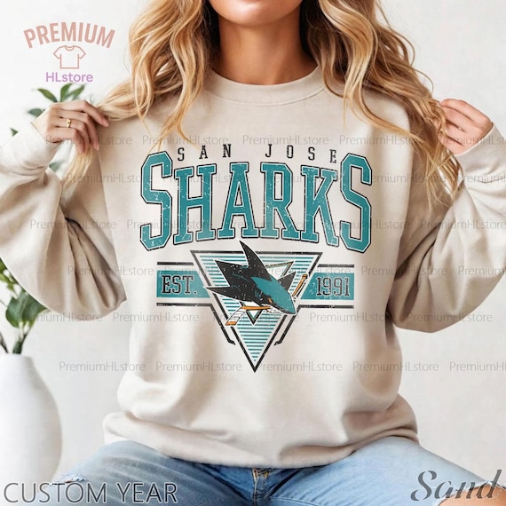 Sharks Hockey Sweatshirt | San Jose Sharks Crewneck | San Jose Hockey youth toddler baby shirt |San Jose Sharks Hoodie