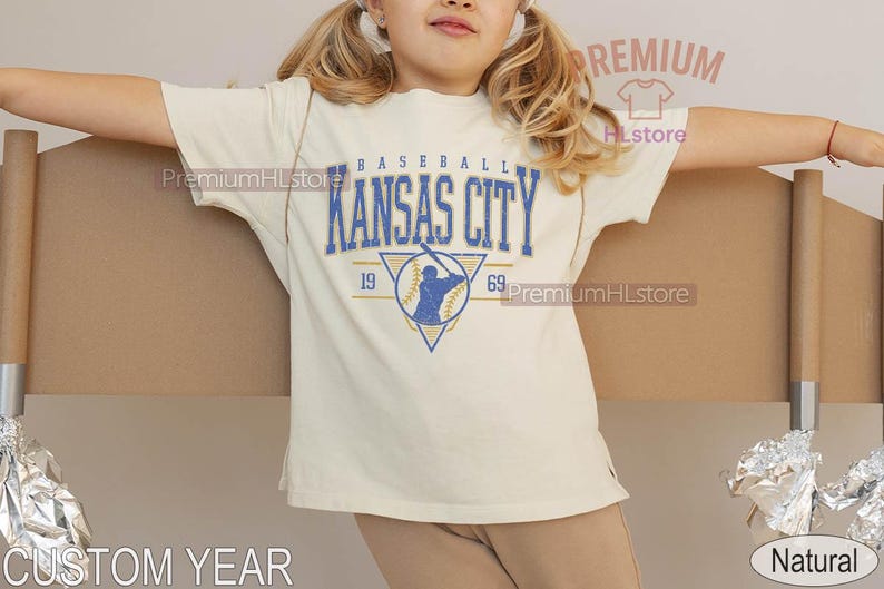 Kansas City Baseball Fan Youth t-shirt, Kansas City Ballgame Toddler Tee, Kansas City baseball fan tee, Baseball BBD12 image 2