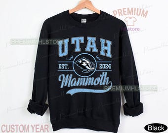 Utah Mammoth Sweatshirt, Vintage Utah hockey youth sweatshirt, Utah Hockey Tee, Mammoth Hockey hoodie sweater