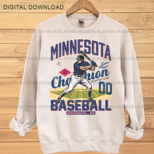 Minnesota Baseball png | Vintage Minnesota baseball PNG| Baseball Fan PNG | Minnesota baseball DTF |  baseball design