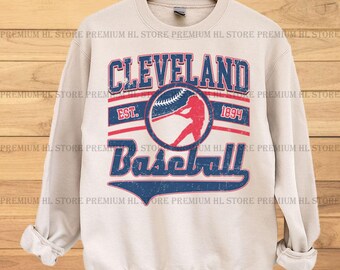 Cleveland Baseball png / Baseball Cleveland vintage PNG / Tifoso di baseball PNG / Cleveland baseball DTF / design di baseball