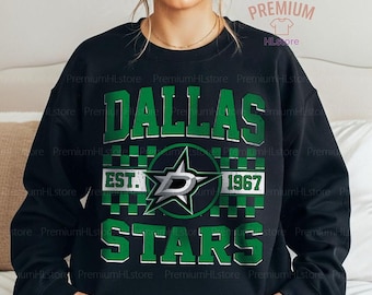 Dallas Stars Sweatshirt, Vintage Dallas hockey youth sweatshirt, Dallas Hockey Tee, Stars Hockey hoodie sweater