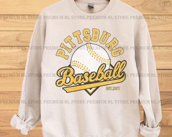 Pittsburgh Baseball png for tee | Vintage Pittsburgh baseball PNG| Baseball Fan PNG | Pittsburgh baseball DTF |  baseball design
