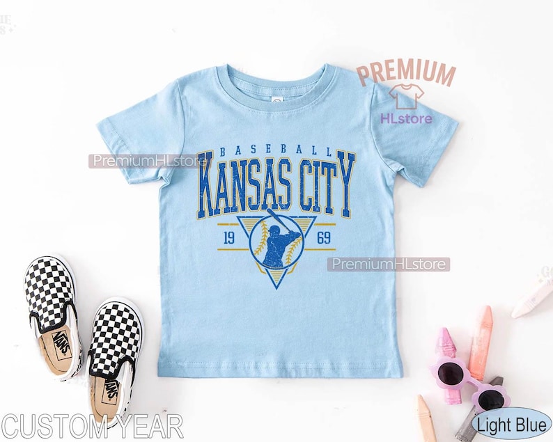 Kansas City Baseball Fan Youth t-shirt, Kansas City Ballgame Toddler Tee, Kansas City baseball fan tee, Baseball BBD12 image 1