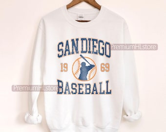 San Diego Baseball sweatshirt crewneck, San Diego baseball Tee, Vintage Baseball Crewneck, San Diego baseball Tee, Custom Baseball Tee