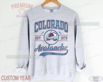 Colorado Avalanche Sweatshirt, Vintage Colorado hockey youth sweatshirt, Colorado Hockey Tee, Avalanche Hockey hoodie sweater