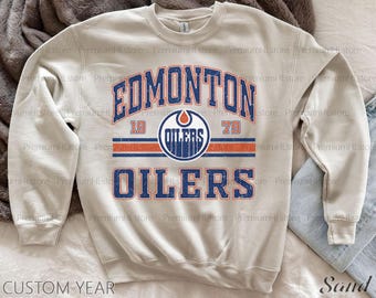 Edmonton Hockey Sweatshirt | Edmonton Oilers Sweatshirt | Edmonton Hockey youth shirt |Edmonton Oilers Sweatshirt Crewneck