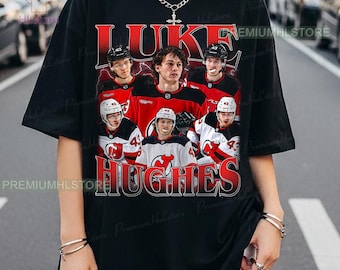 Luke Hughes shirt, Luke Hughes Tee, Comfort colors Luke Hughes Tee, Bootleg Rap Hockey tee, Devils Hockey Shirt