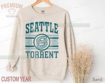 Mikrofaser Torrent Sweatshirt, Vintage Torrent Rundhals-Sweatshirt, Los Angeles Hockeyschläger, 90er Jahre Torrent Sweatshirt