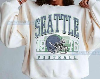 Vintage Seattle Football Sweatshirt, Seattle football shirt, Football Fan Tee, Seattle t-shirt, Vintage Game Day Crewneck