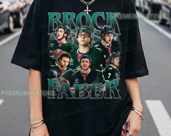 Brock Faber shirt, Brock Faber Tee, Comfort colors Brock Faber Tee, Bootleg Rap Hockey tee, Wild Hockey Shirt