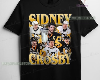 Camiseta do Sidney Crosby, Camiseta do Sidney Crosby, Camiseta Comfort Colors do Sidney Crosby, Camiseta Bootleg Rap Hockey, Camiseta de Hóquei dos Penguins
