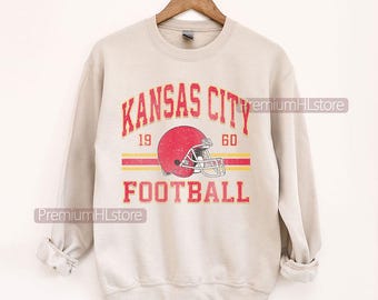 Vintage Kansas City Football sweatshirt tshirt, Kansas City Football Fan Tee, Retro Football t-shirt, American Football Graphic Tee