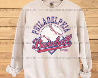 Philadelphia Baseball png for tee | Vintage Philadelphia baseball PNG| Baseball Fan PNG | Philadelphia baseball DTF |  baseball design