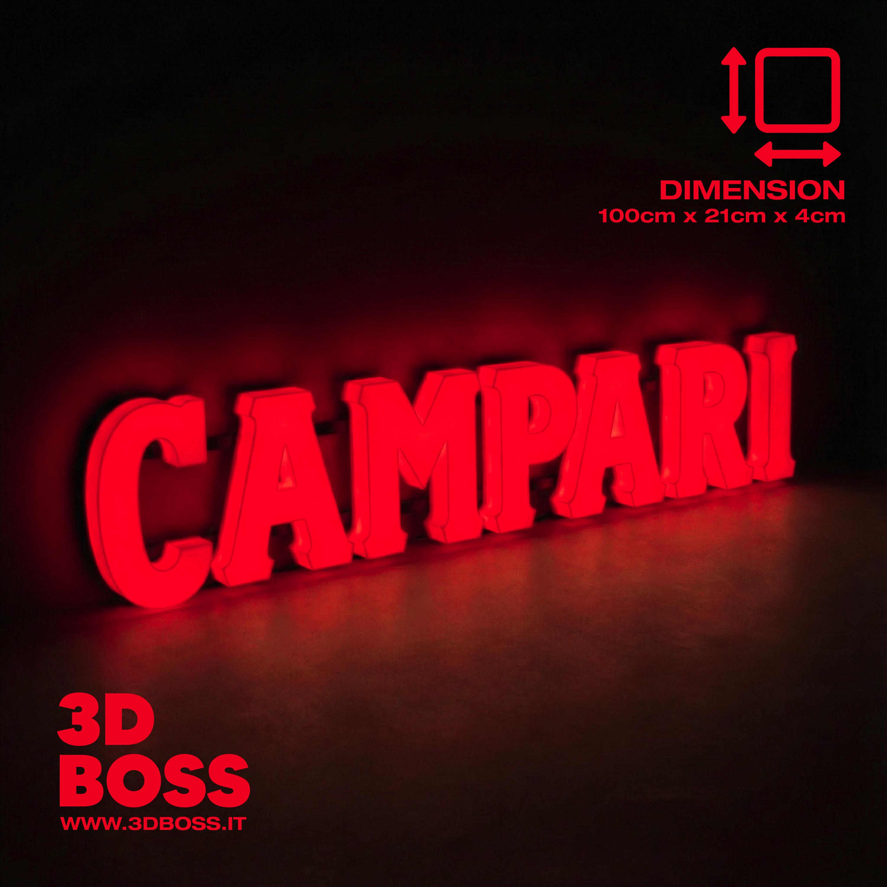 CAMPARI ネオン看板 レトロスタイル レア お洒落 CAMPARI ネオン看板