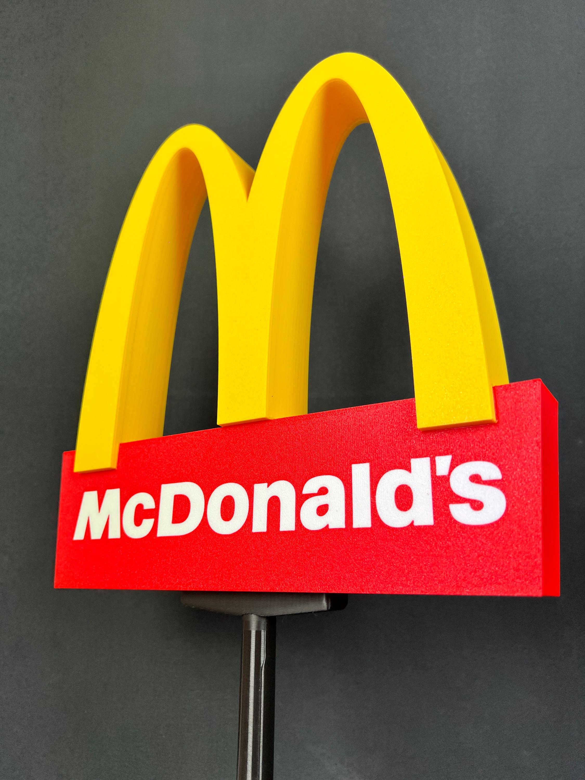 Mc Donald's Lighted Sign Mcdonald's Lighted Sign Led Mcdonald - Etsy