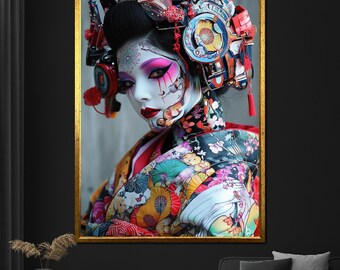 大型　アート　キャンパス　女性 アートパネル 女性 横向き キャンパス 幅37.5cm 高さ50cm アフリカン