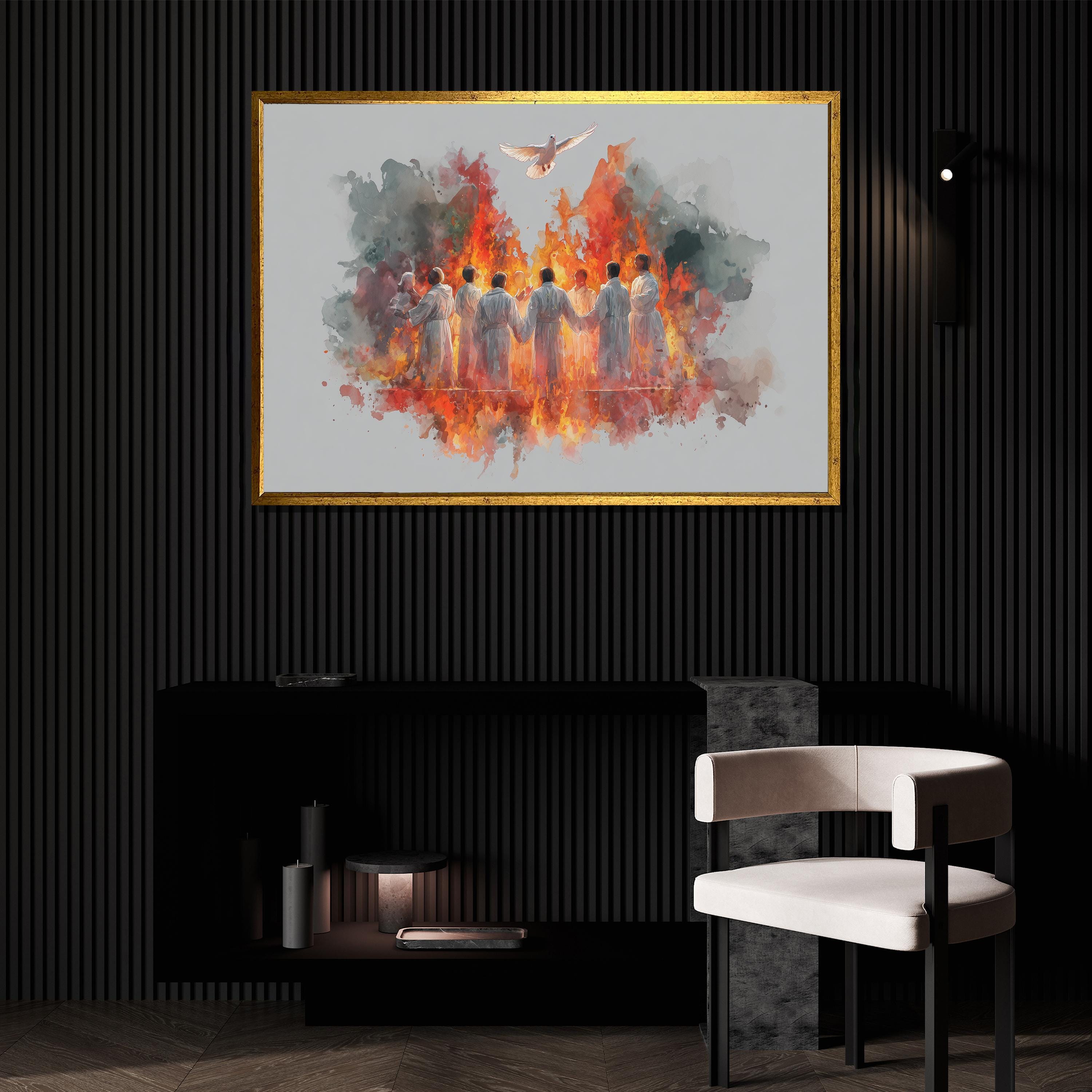 Holy Spirit Pentecost Canvas Painting Christian Religious Wall Art ...
